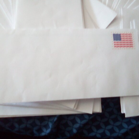 Cardinal Forever & U.S Flag Stamped Forever Envelope Peel and Stick Flap - Picture 2 of 4